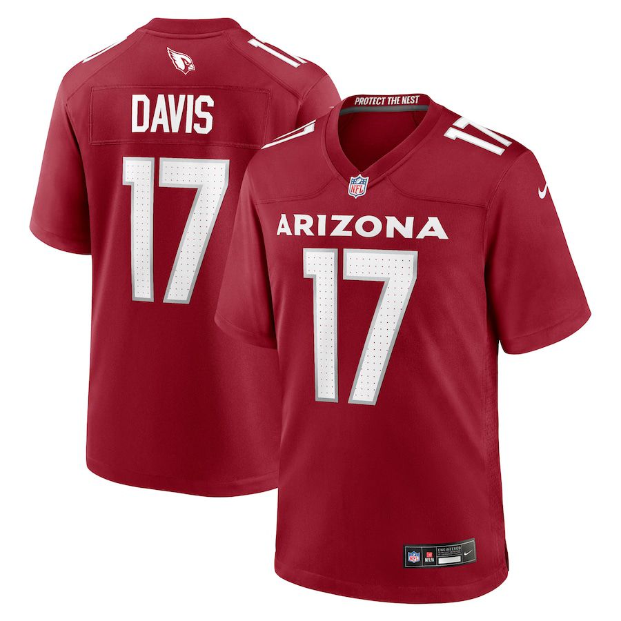 Men Arizona Cardinals #17 Kaden Davis Nike Cardinal Team Game NFL Jersey->arizona cardinals->NFL Jersey